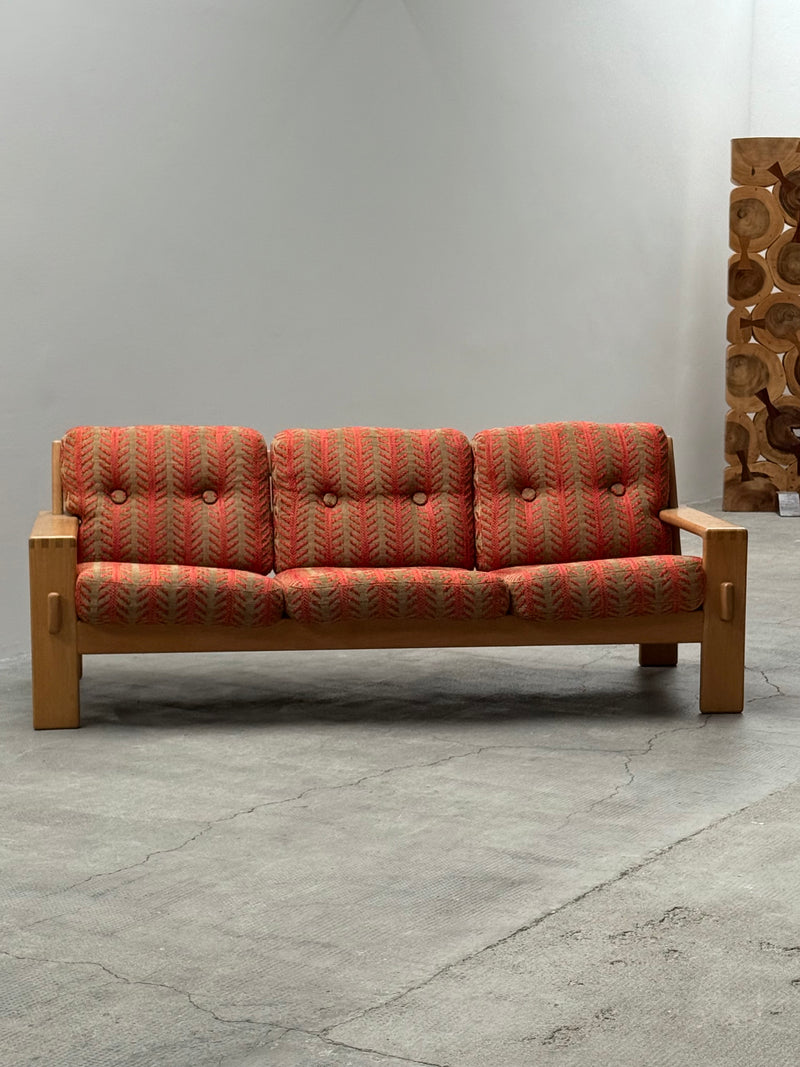 BEAUTIFUL “BONANZA” SOFA IN ITALIAN FABRIC BY ESKO PAJAMIES FOR  ASKO, FINLAND 1970s