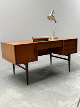 HEINRICH RIESTENPATT RT200 DESK TEAK WOOD, GERMANY 1960s