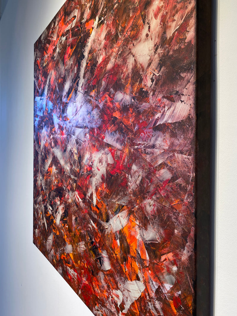 „EARTH CORE“ POWER OF LIGHTNESS No.3 100x100cm