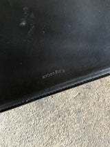 SET OF 4 ARRBEN „PAMELA“ CANTILEVER CHAIRS IN BLACK SADDLE LEATHER & TUBULAR STEEL, ITALY 1980s