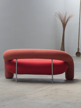 CARLO BARTOLI FOR ROSSI DI ALBIZZATE ‚TUBE‘ SOFA IN KVADRAT WOOL FABRIC, ITALY 1990s