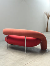 CARLO BARTOLI FOR ROSSI DI ALBIZZATE ‚TUBE‘ SOFA IN KVADRAT WOOL FABRIC, ITALY 1990s