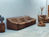 De Sede DS-46 Büffel Leder Modular Sitzgruppe Sessel & Sofa, Schweiz 1970er