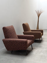 SET OF 2 PIERRE GUARICHE FOR AIRBORNE „G10“ ARMCHAIRS, FRANCE 1950s