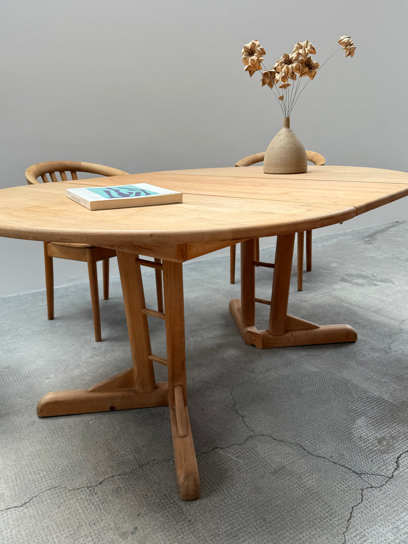 TEAM 7 DINING TABLE & 6 CHAIRS SOLID ALDER WOOD, AUSTRIA 1990s