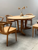 TEAM 7 DINING TABLE & 6 CHAIRS SOLID ALDER WOOD, AUSTRIA 1990s