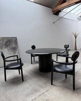 ERWIN NAGEL FOR ROSENTHAL EINRICHTUNG „QUADRONDO“ DINING TABLE ASH WOOD, 1980s