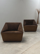 SET OF 2 ,CURVERT’ ARMCHAIRS BY JEHS & LAUB FOR COR