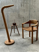 SCANDINAVIAN FLOOR LAMP SOLID PINE WOOD IM THE MANNER OF RAINER DAUMILLER, DENMARK 1970s