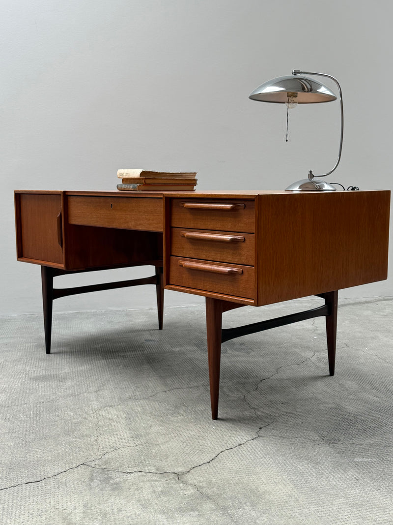 HEINRICH RIESTENPATT RT200 DESK TEAK WOOD, GERMANY 1960s