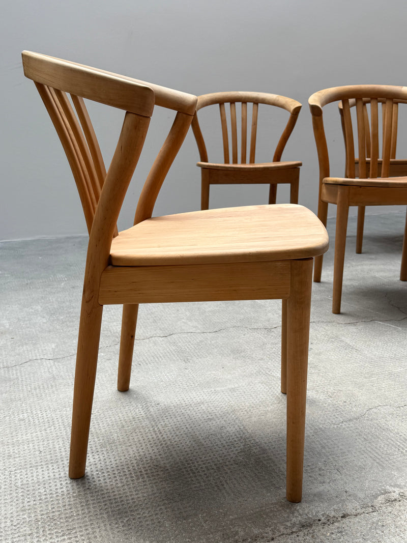 TEAM 7 DINING TABLE & 6 CHAIRS SOLID ALDER WOOD, AUSTRIA 1990s