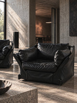 PIERO DE MARTINI FOR CASSINA VIOLA, VIOLINO & VIOLA D’AMORE LOUNGE CHAIRS & SOFA SET, ITALY 1977