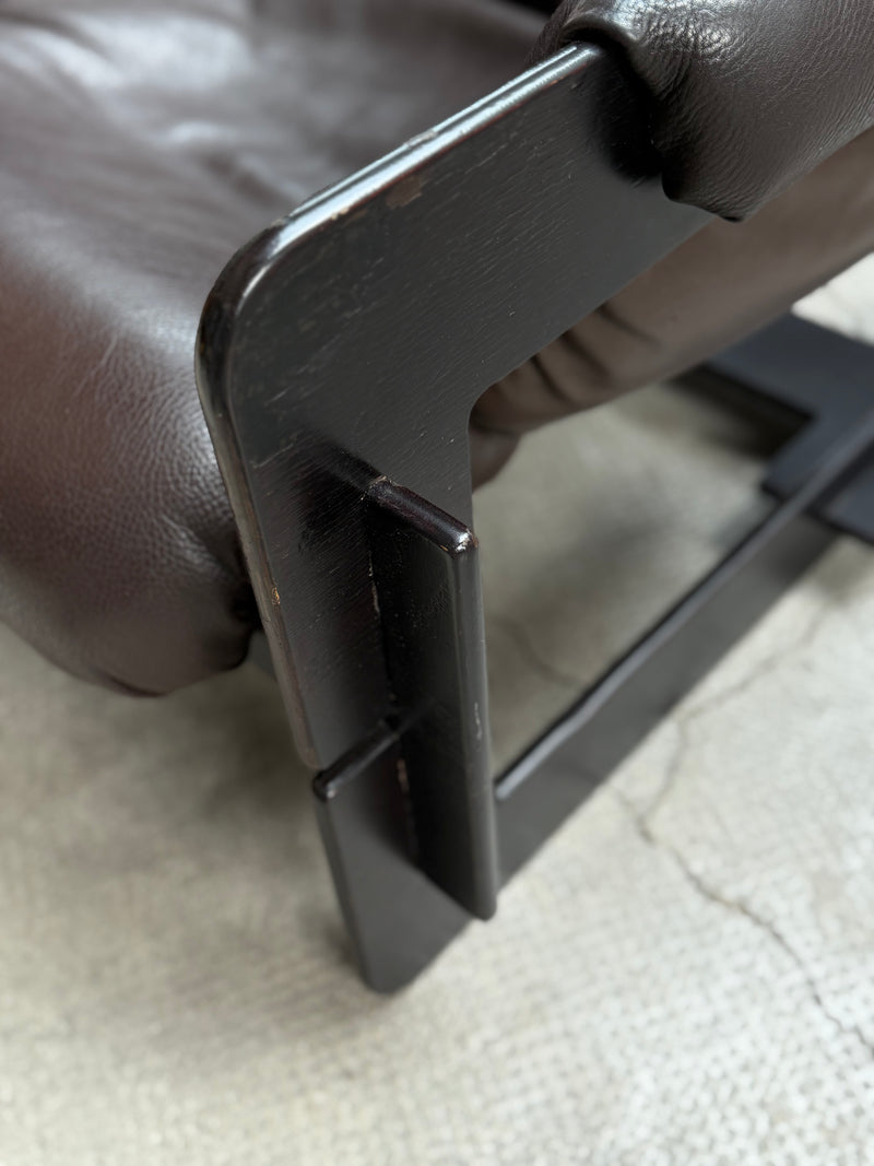 ARNE JACOBSEN FOR ASKO „ROVER“ ARMCHAIRS LEATHER ASH WOOD, FINLAND 1960s