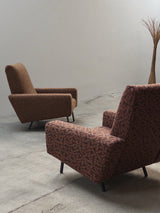 SET OF 2 PIERRE GUARICHE FOR AIRBORNE „G10“ ARMCHAIRS, FRANCE 1950s