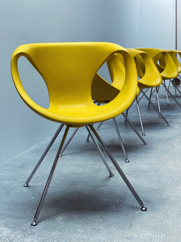 „Up Chairs“ von Martin Ballendat für Tonon, Italien in gelb