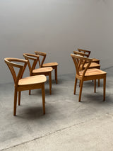 TEAM 7 DINING TABLE & 6 CHAIRS SOLID ALDER WOOD, AUSTRIA 1990s