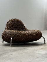 UDOM UDOMSRIANAN & PLANET 2001 RATTAN WICKER NEST CHAIR, THAILAND