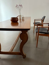 ANTIQUE FRENCH MONASTERY DINING TABLE NUTWOOD 325cm, 19th CENTURY