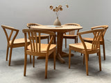 TEAM 7 DINING TABLE & 6 CHAIRS SOLID ALDER WOOD, AUSTRIA 1990s
