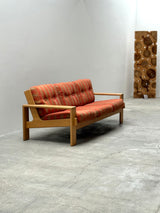 BEAUTIFUL “BONANZA” SOFA IN ITALIAN FABRIC BY ESKO PAJAMIES FOR  ASKO, FINLAND 1970s