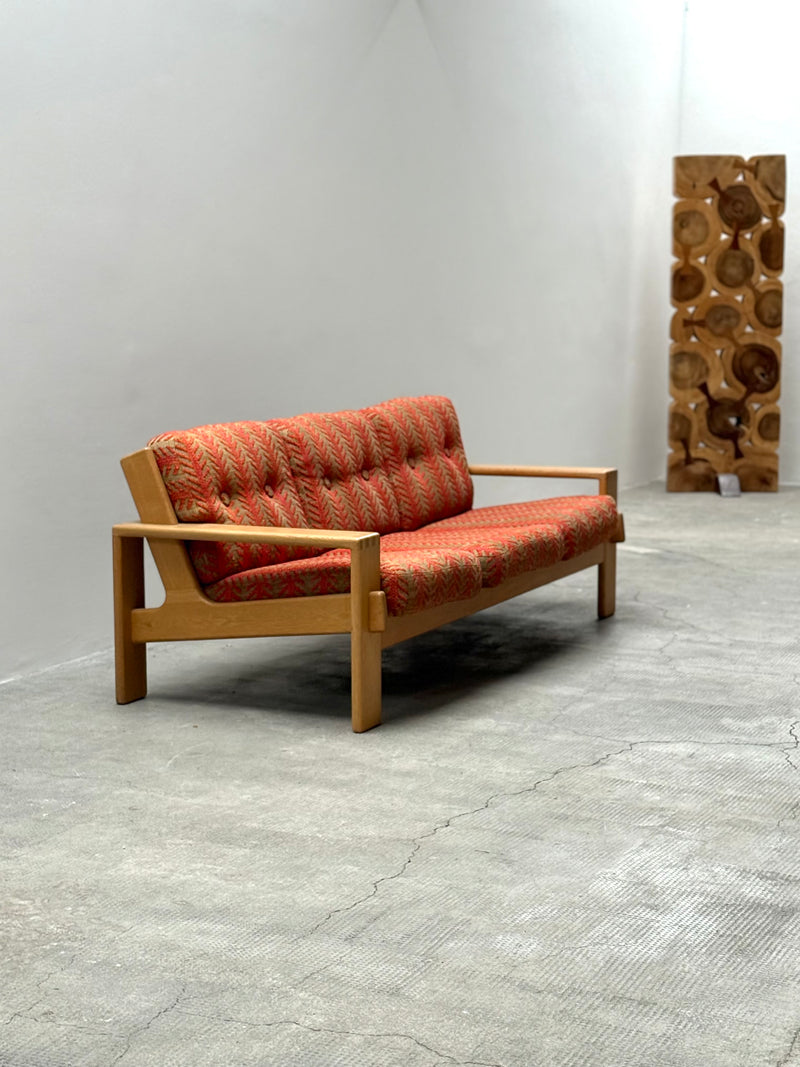 BEAUTIFUL “BONANZA” SOFA IN ITALIAN FABRIC BY ESKO PAJAMIES FOR  ASKO, FINLAND 1970s