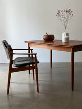ARNE VODDER FOR SIBAST MØBLER TEAK LEATHER ARMCHAIRS „62A“, DENMARK 1960S