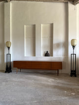 DINING SET TABLE & 8 CHAIRS SOLID WOOD CHINA 1960s