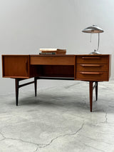 HEINRICH RIESTENPATT RT200 DESK TEAK WOOD, GERMANY 1960s