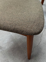 SET OF 6 NIELS KOEFOED FOR KOEFOED HORNSLET „PETER“ TEAK WOOD DINING CHAIRS, DENMARK 1950s