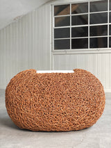 Rattan Geflecht Ei Egg Nest Vintage Lounge Chair
