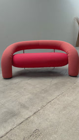 CARLO BARTOLI FOR ROSSI DI ALBIZZATE ‚TUBE‘ SOFA IN KVADRAT WOOL FABRIC, ITALY 1990s