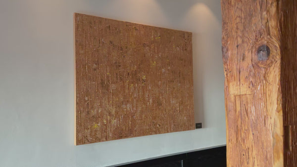„NETWORKS No.46“ COPPER ACRYL ON CANVAS