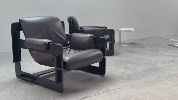 Arne Jacobsen für Asko „Rover“ Sessel Leder Holz dunkelbraun, Finnland 1960er
