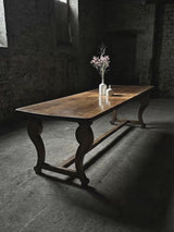 ANTIQUE FRENCH MONASTERY DINING TABLE NUTWOOD 325cm, 19th CENTURY
