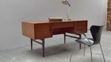 HEINRICH RIESTENPATT RT200 DESK TEAK WOOD, GERMANY 1960s
