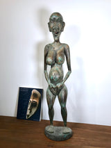 Dayak Zauberfigur Eisenholz Fruchtbarkeits Figur Fertility Statue Fetisch Süd Kalimantan Indonesien Borneo Antik über 100 Jahre South Asien antique