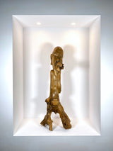 Ida Bagus Tilem Massive Suar Wurzel Holz Figur / Skulptur Schnitzerei Bali Indonesien 80 Jahre