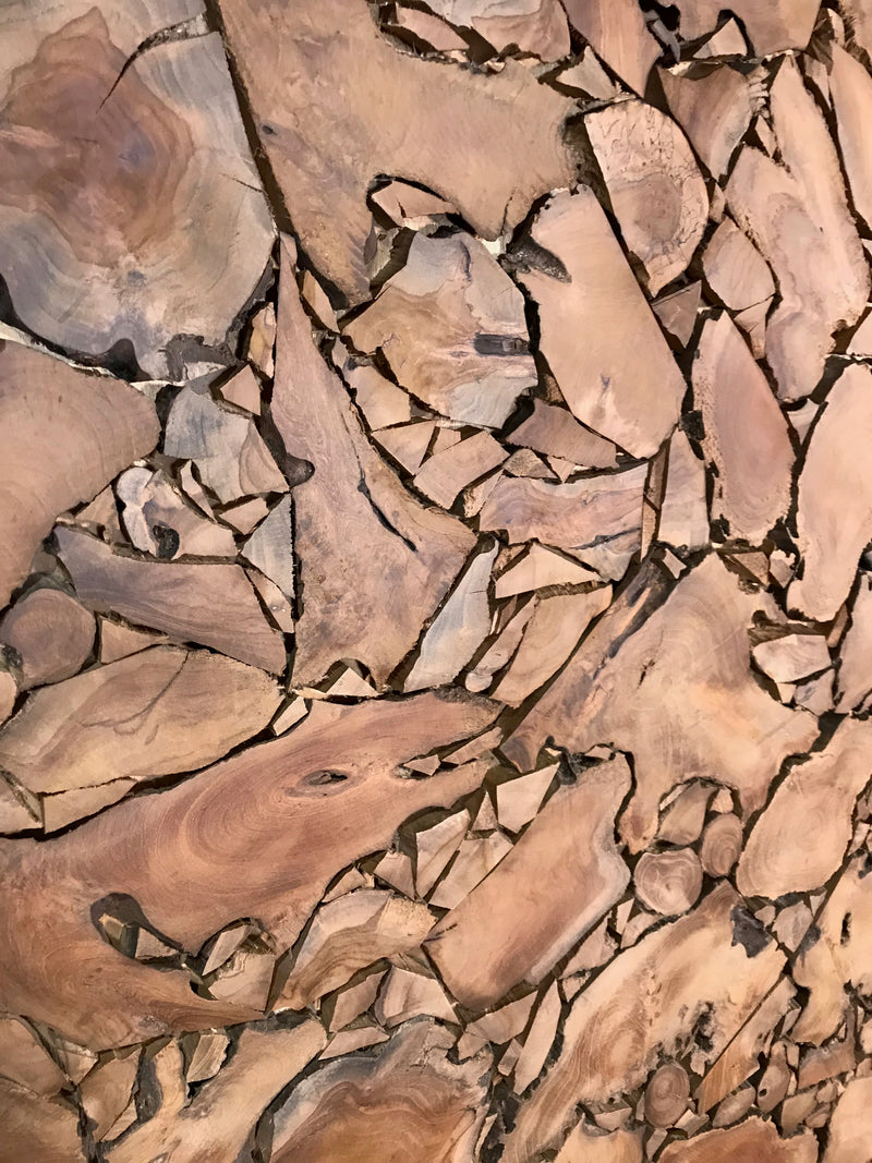 XXL TEAK WOOD WALL ART CARVING RELIEF 248cm