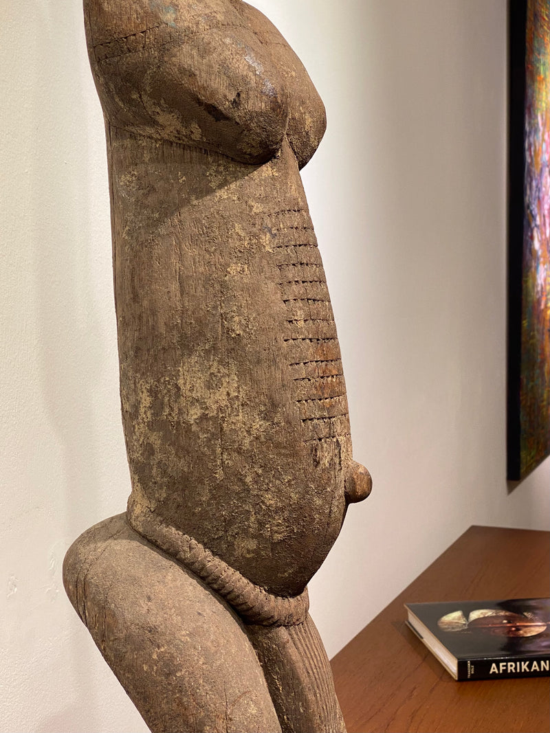 Dogon Tellem Skulptur Figur Mali Afrika Holz Schutzfigur Opferfigur