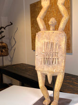 Mbira / Sanza Lamellophon Figur Skulptur Zaire Afrika Bambus Holz