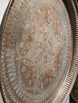 Afghanistan Großes Kupfer Tablett Antik Copper Plate