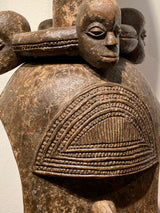 Große Afrikanische Mumuye Sukwava Schultermaske Maske Shoulder Mask Nigeria Holz 104cm