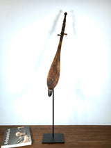 Antike Batak Hasapi Laute 1900 Indonesien Skulptur Instrument