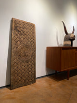 Alte Massiv Holz Tür Relief Nuristan Geschnitzt Ornamente Heilige Geometrie