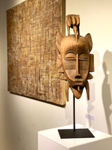 „Kpeliye‘e“ Maske Der Senufo Elfenbeinküste Afrika Hartholz