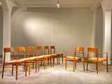 8er Set Kai Kristiansen für K.S. Møbler Danish Mid-Century Teak Esszimmer Stühle Dining Chairs